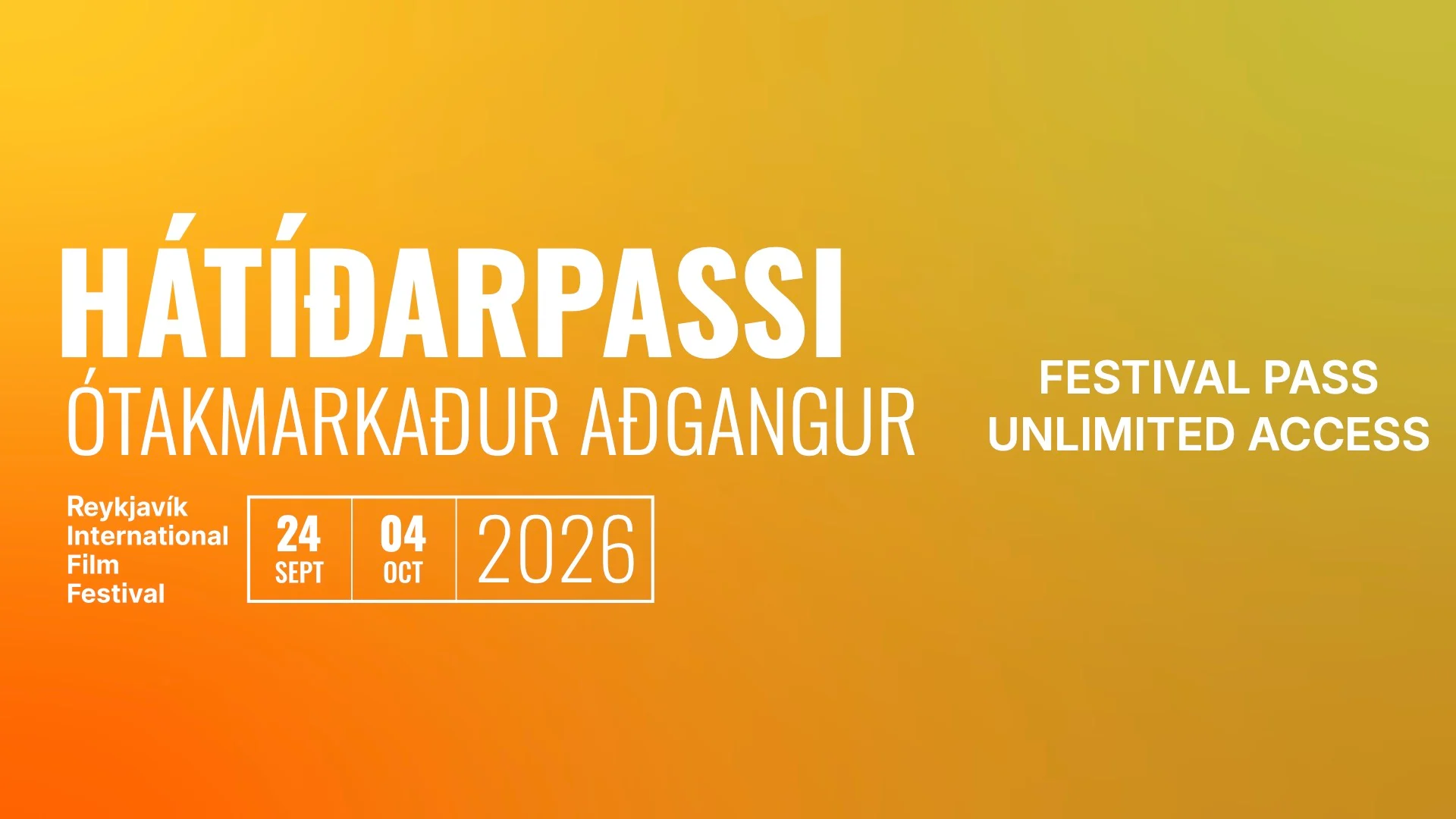 Hátíðarpassi RIFF