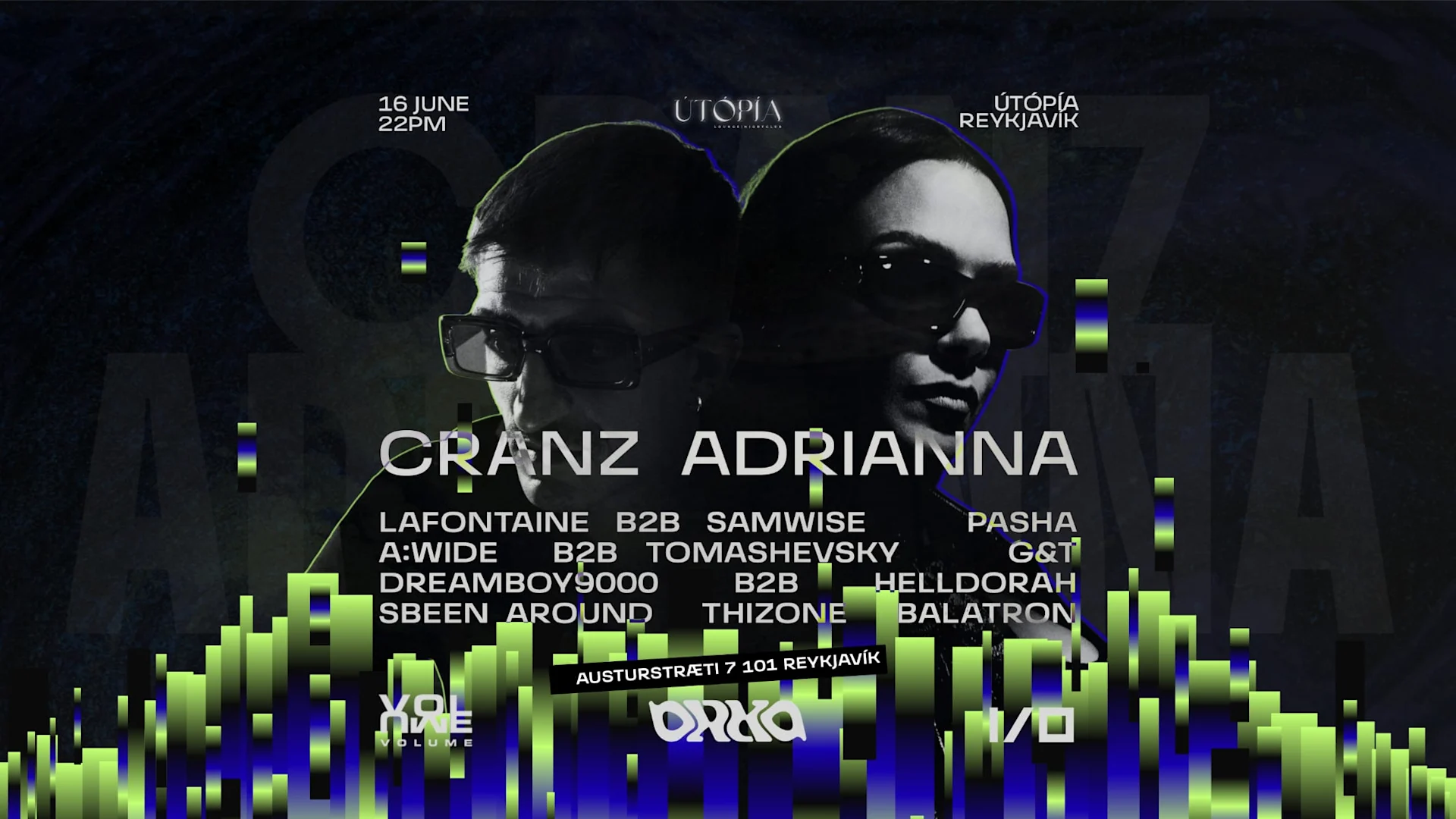 Volume x I/0 present: Adrianna, Cranz