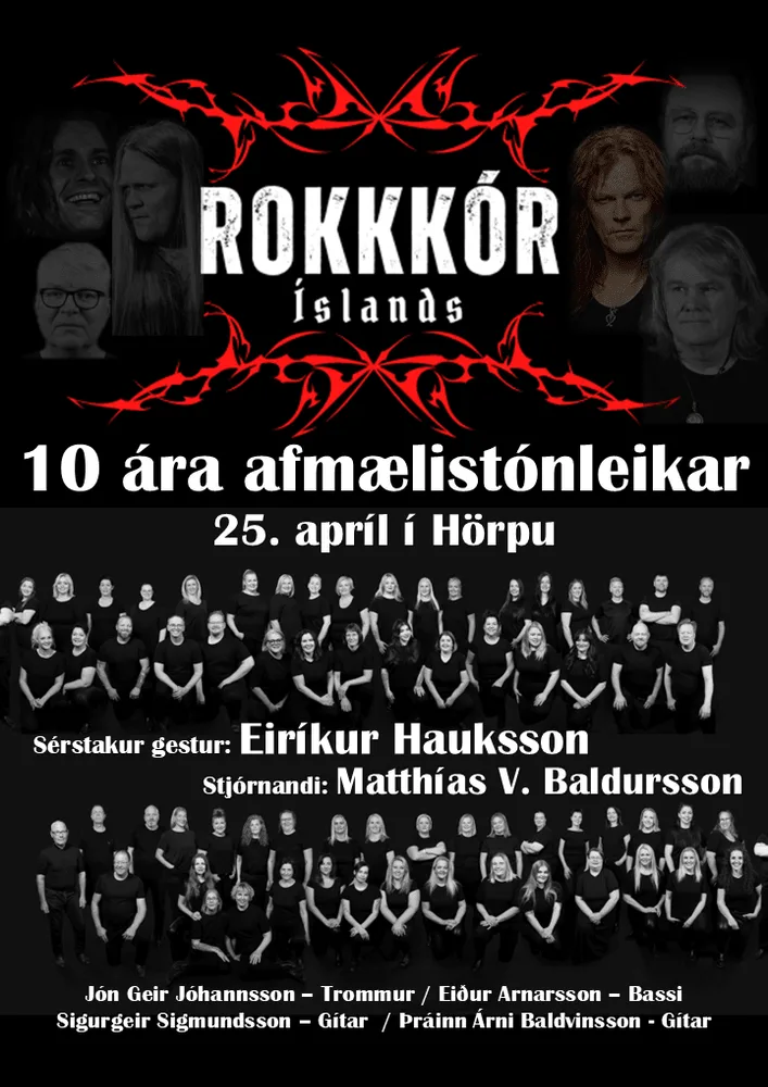 The Rock Choir of Iceland 10th anniversary featuring Eiríkur Hauksson