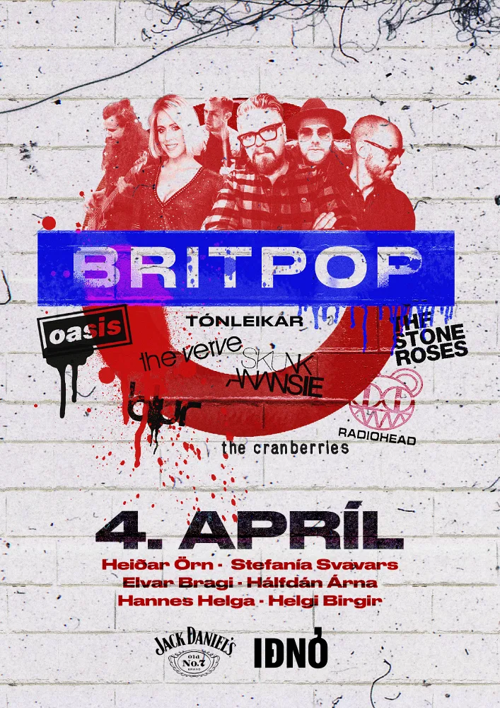 Britpop tónleikar í Iðnó!