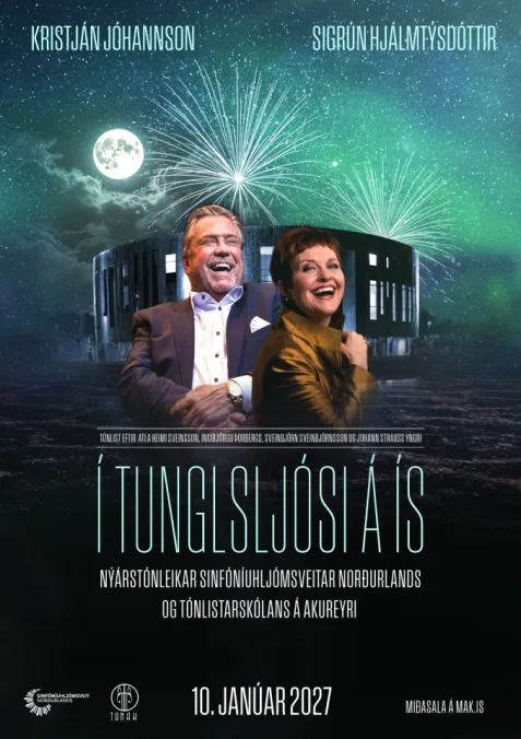 Í tunglsljósi á ís