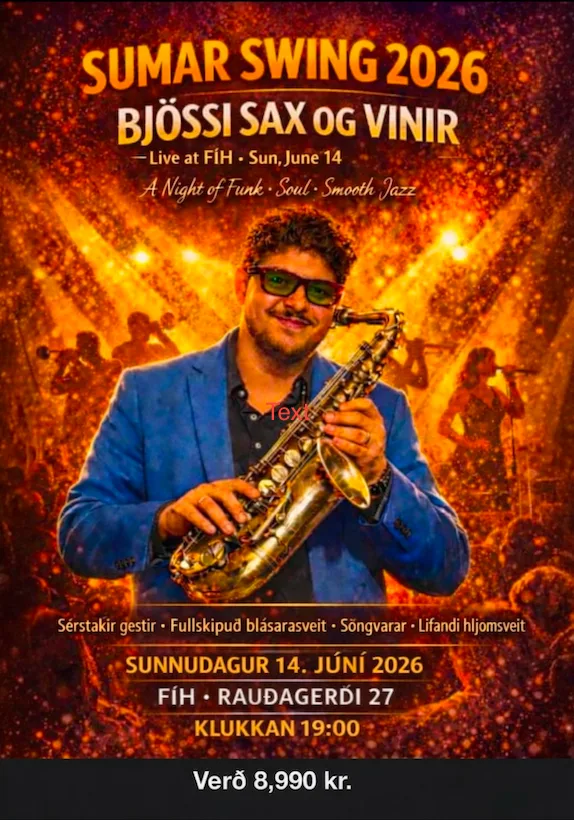 Sumarsveifla 2026 - Bjössi sax & vinir