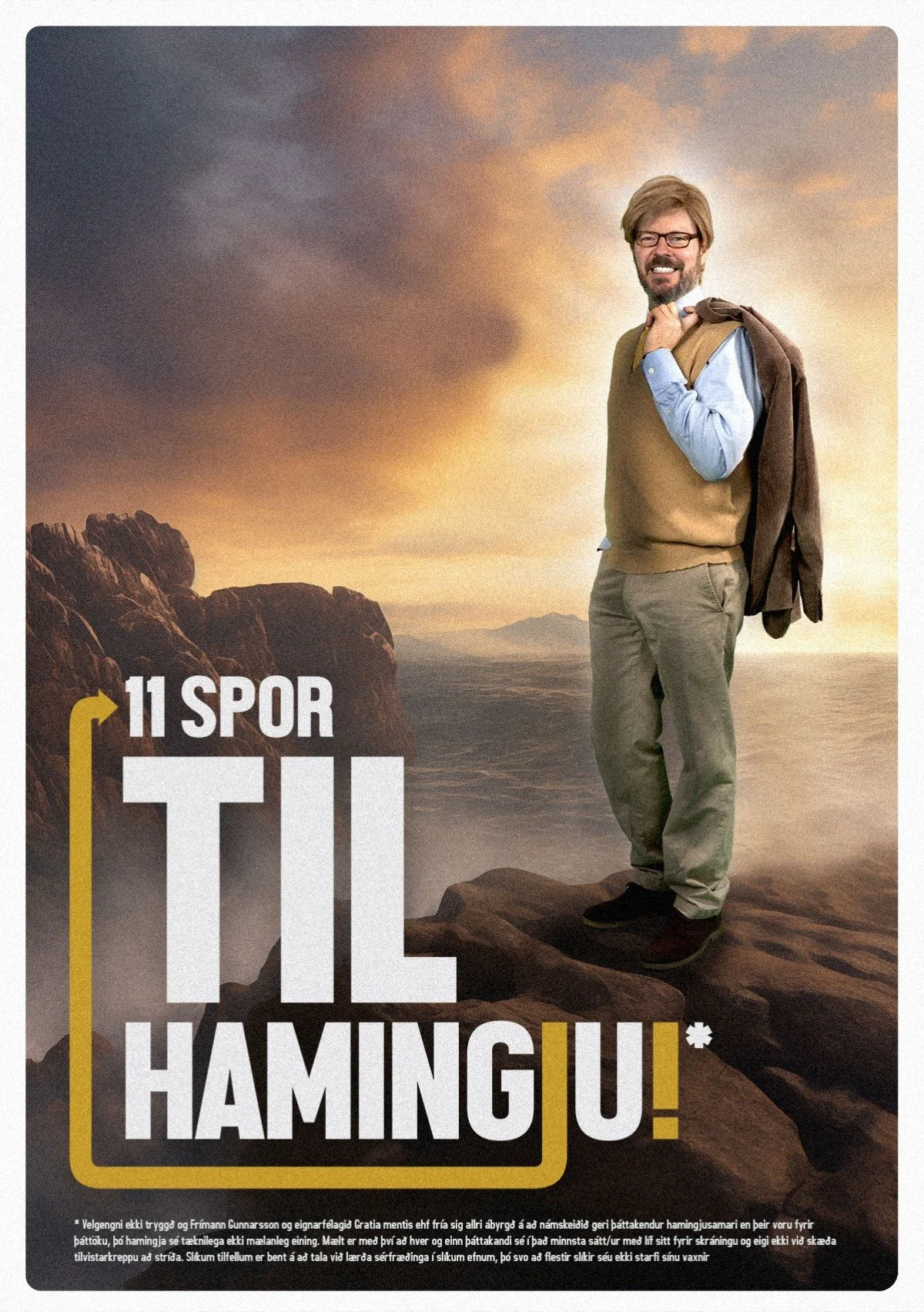 11 spor - Til hamingju!