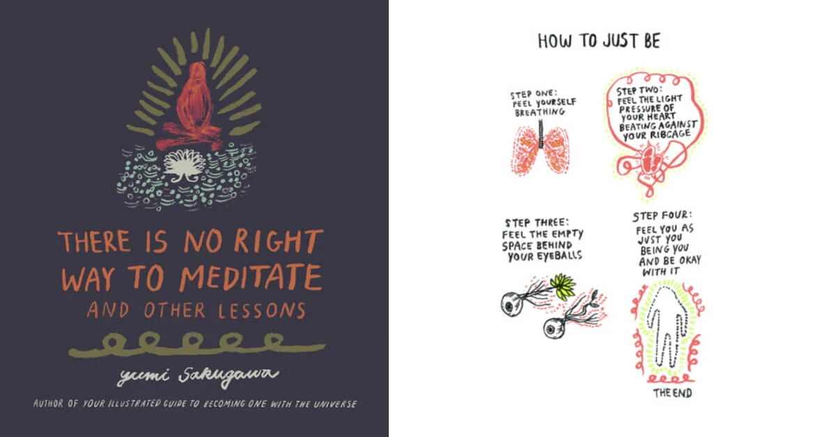 There is no right way to meditate, a book by Yumi Sakugawa
