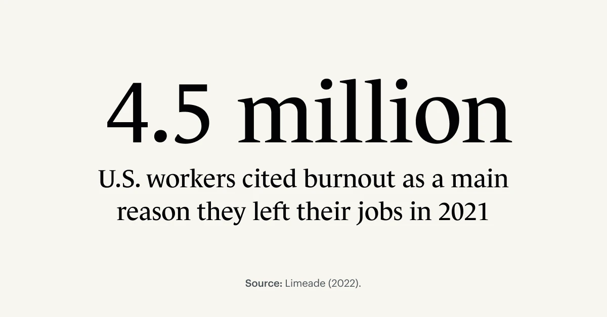 great resignation burnout stats