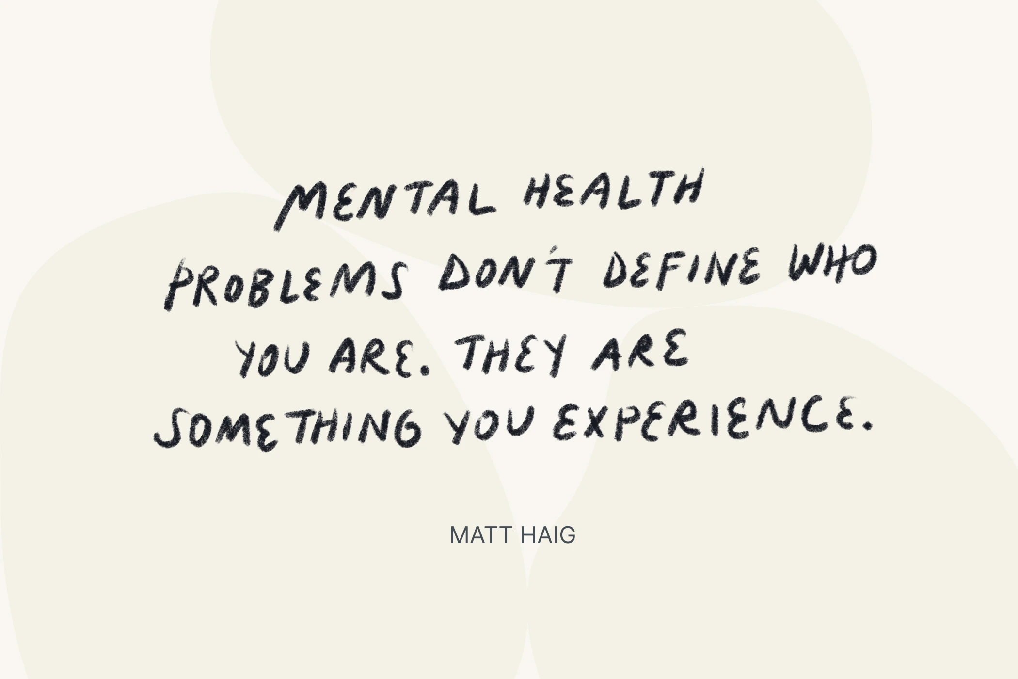 Quote about mental health by Matt Haig for meetmonarch.com