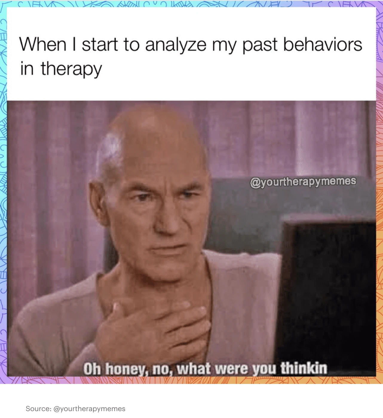 patrick stewart therapy meme