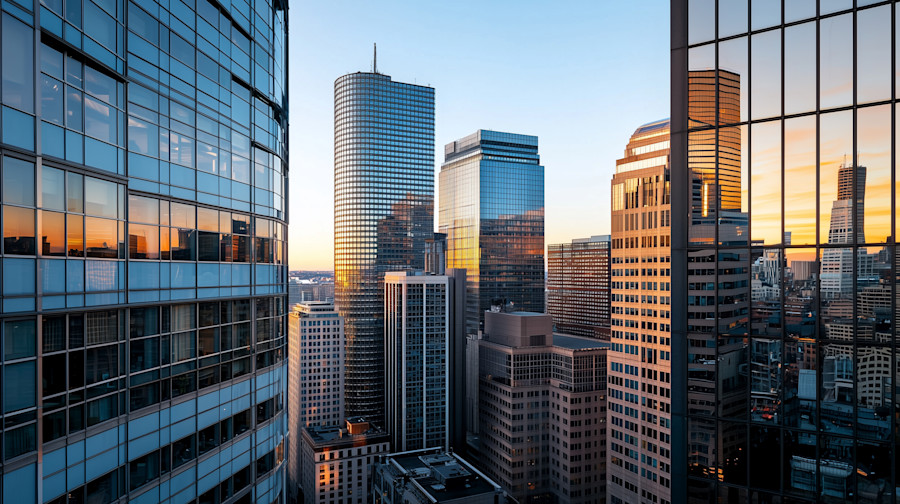 picture of a city buildings