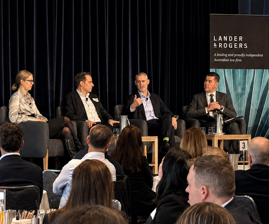 Speakers at the Lander & Rogers 2026 Economic Briefing in Melbourne on Thursday 20 August, 2026
