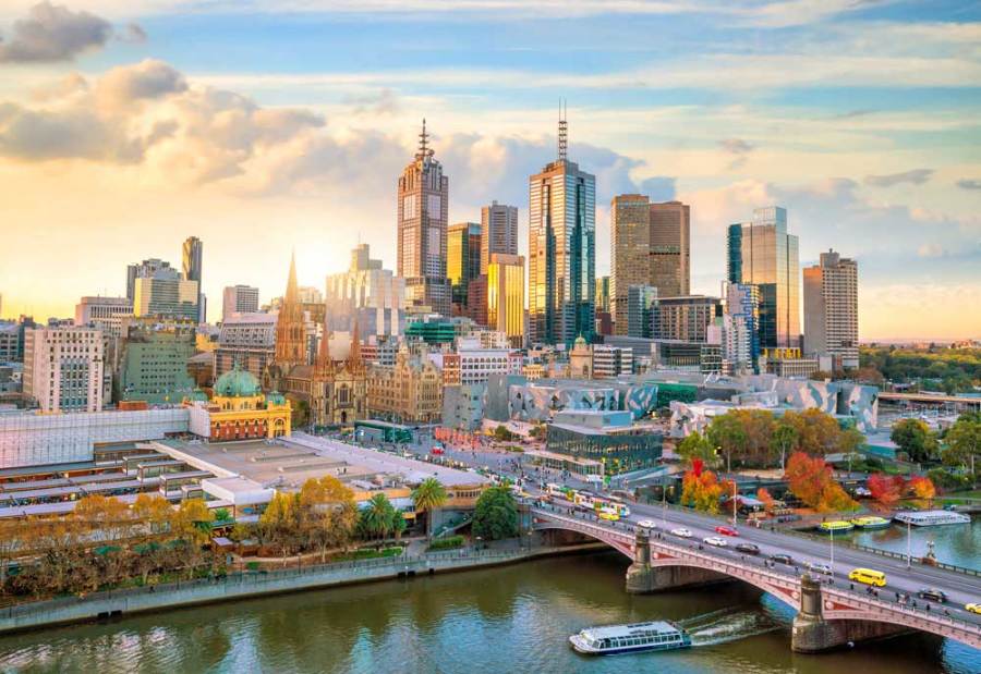 Melbourne city skyline