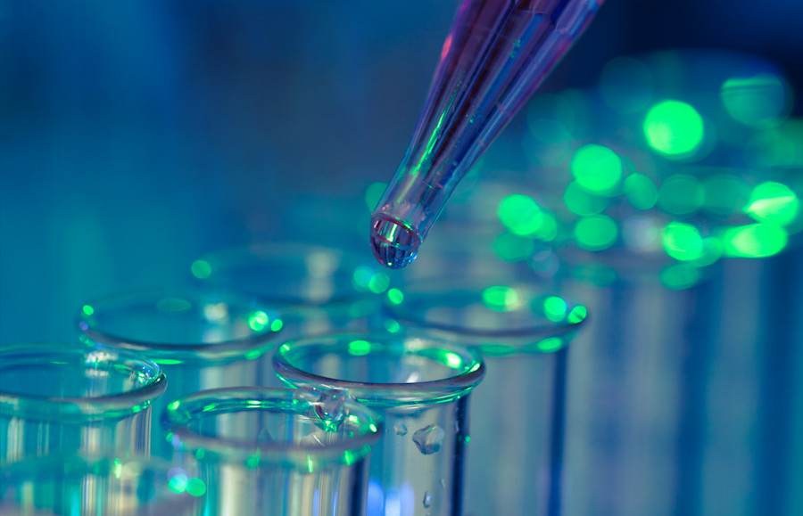 Image of test tubes in laboratory