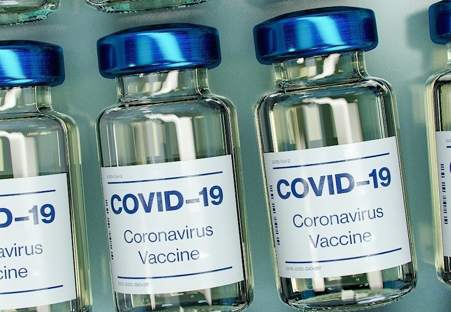 Viles of COVID-19 vaccine.