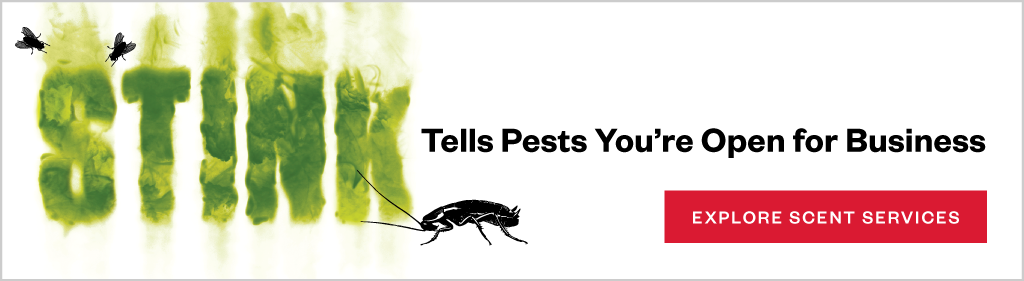 STINK tells pests you're open for business. CTA - Explore Scent Services