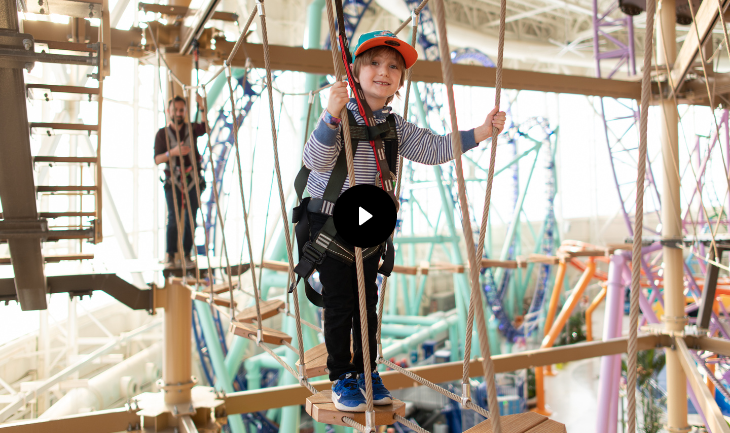 World's Tallest Indoor Ropes Course in NJ