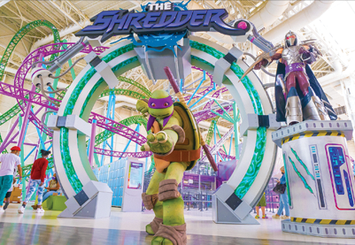 The Shredder TMNT Free Spin Roller Coaster 30 Minutes from NYC