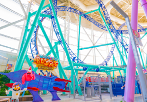Sandy's Blasting Bronco - Spongebob Squarepants Roller Coaster in NJ