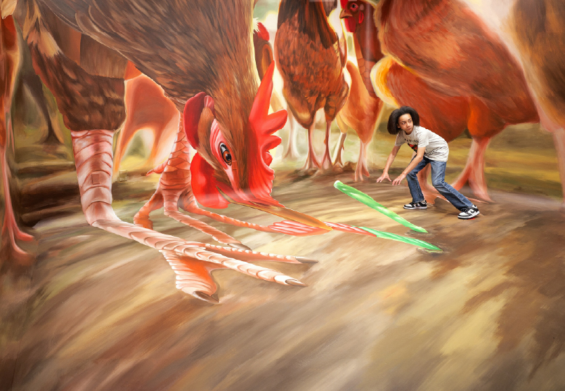 「GREENWICH VILLAGE」スティーブマックギー ３Dアート サイン有 TiLT 3D Art Experience | American Dream New Jersey