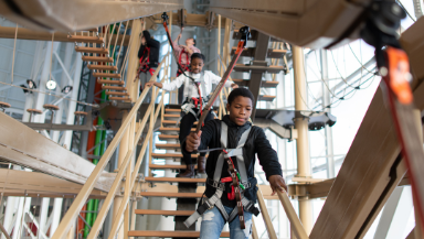 World #39 s Tallest 96 ft Indoor Ropes Course Legends of the Hidden World #39 s Tallest 96 ft Indoor Ropes Course Legends of the Hidden
