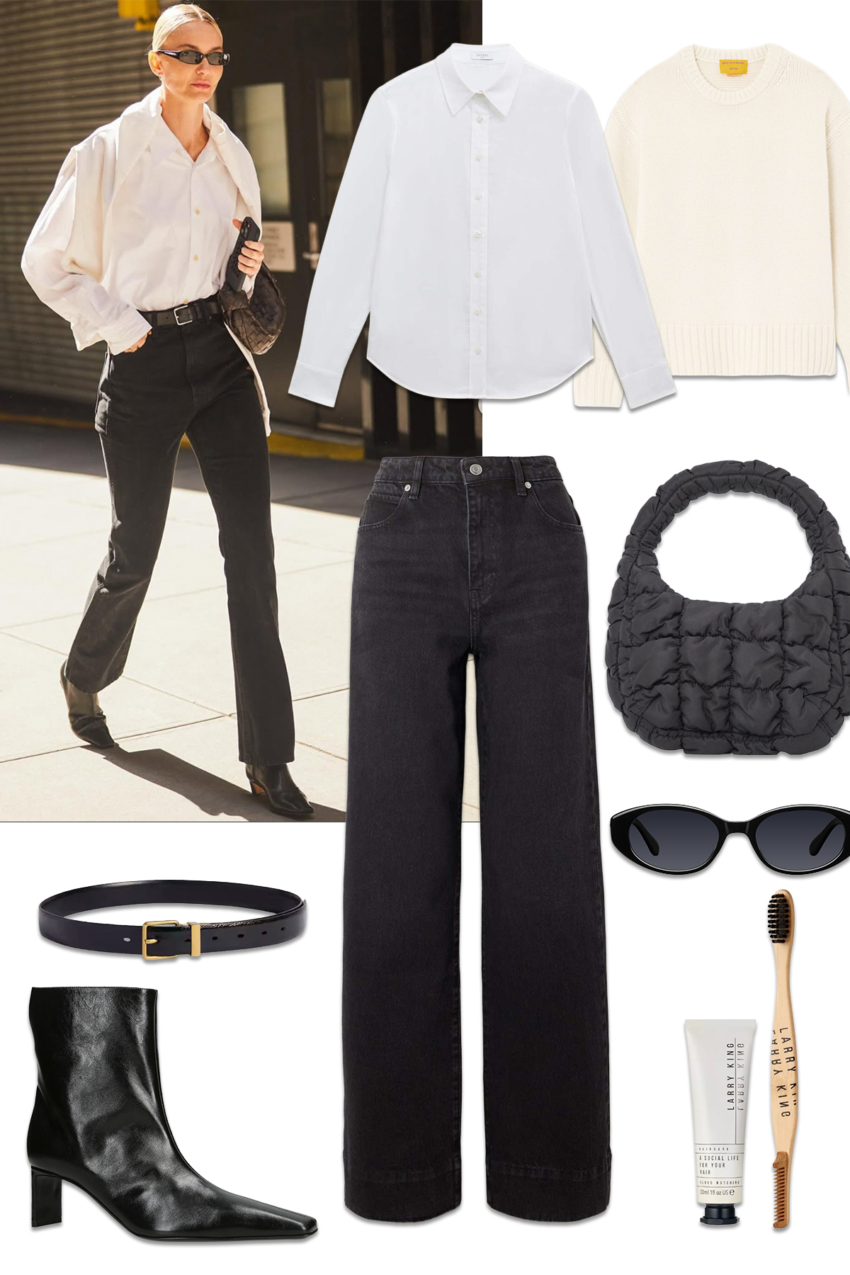 RHUDE Black 'Les Deux Alpes' T-Shirt | Wardrobe Icons