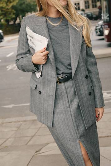 Sacai Thomas Mason Cotton Poplin Dress | Wardrobe Icons