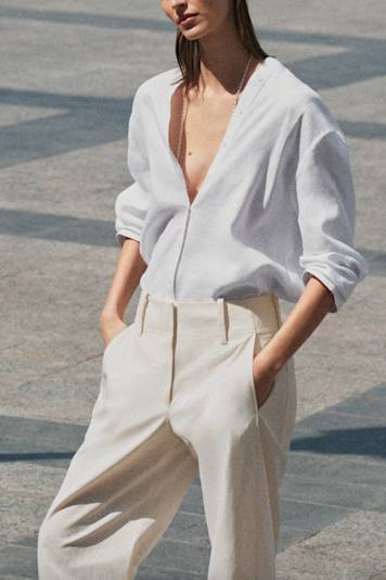 Ganni Marled Ribbed-knit Mini Shirt Dress | Wardrobe Icons