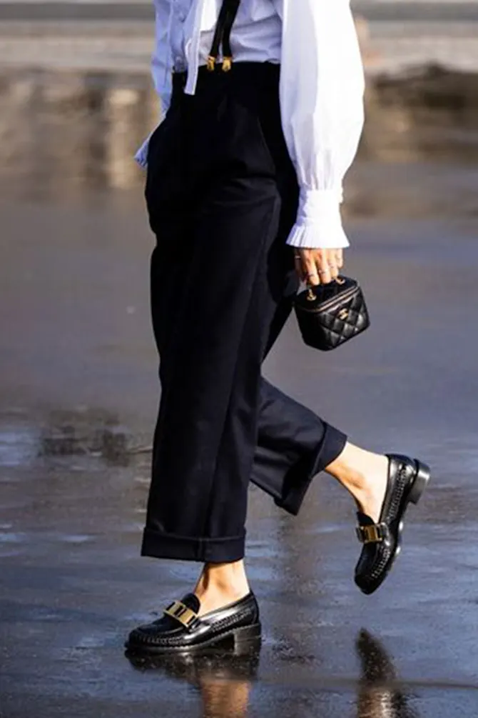 Chunky Loafers How To Wear Black Loafer Style Chunky Loafers