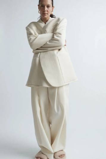 Cecilie Bahnsen Valentina one-shoulder bow-detailed cotton