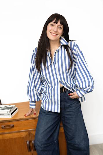 Sacai Thomas Mason Cotton Poplin Dress | Wardrobe Icons