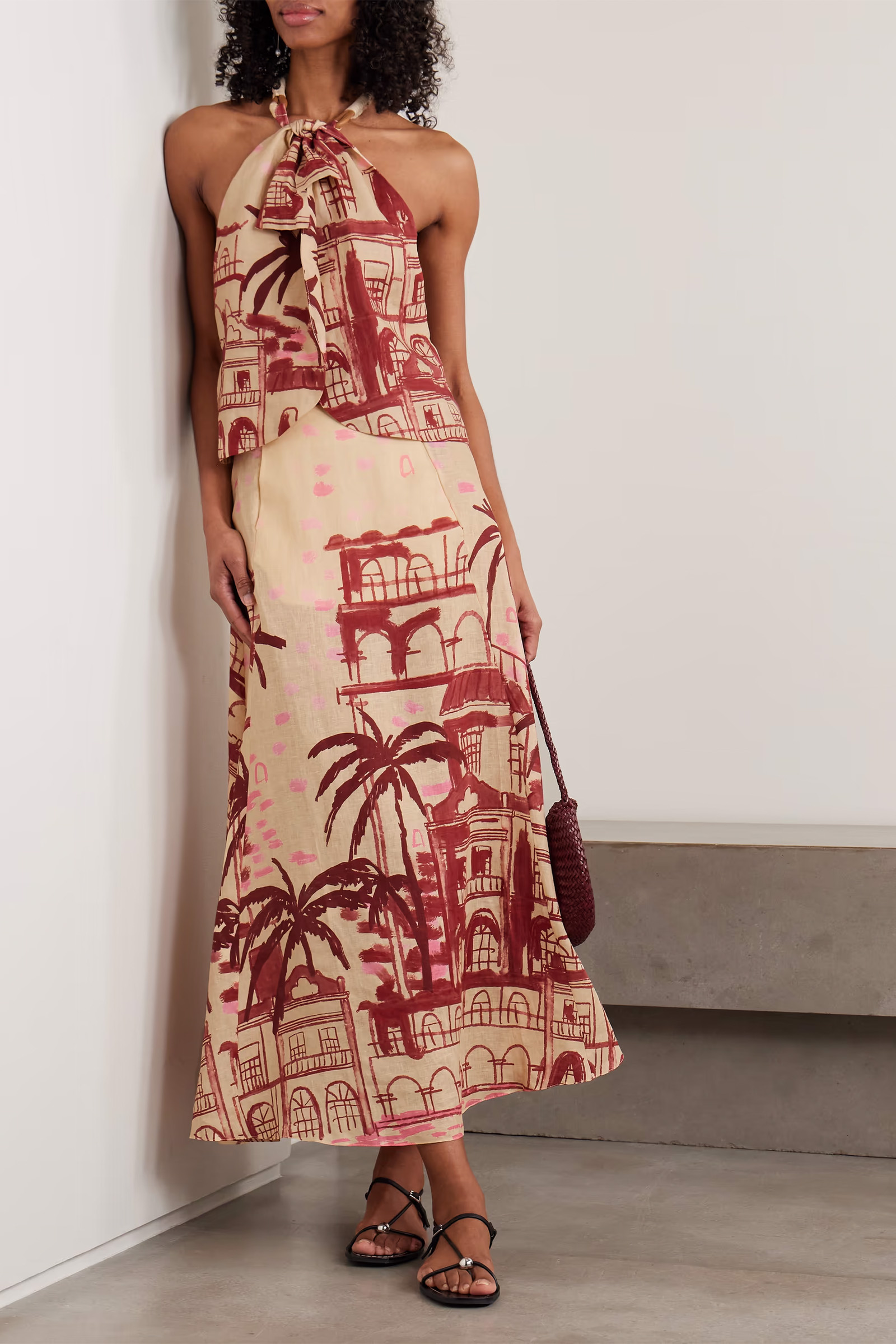 Sacai Thomas Mason Cotton Poplin Dress | Wardrobe Icons