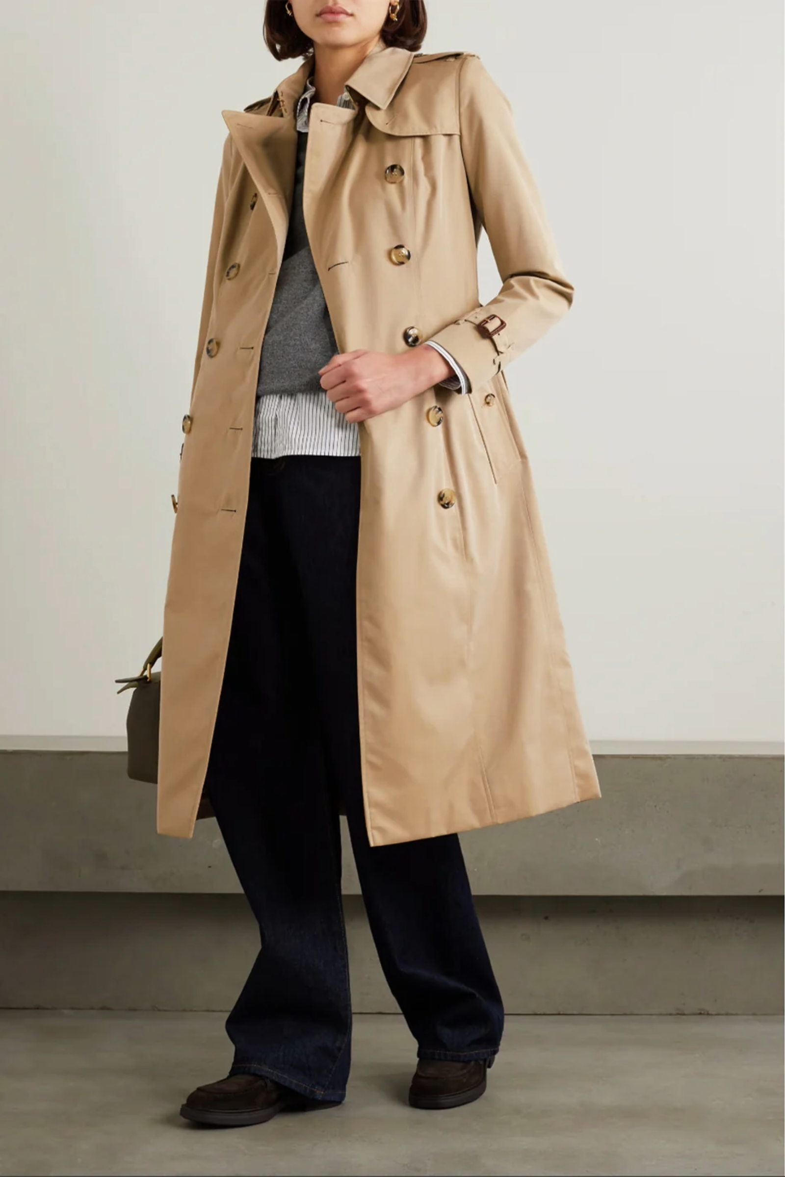 + NET SUSTAIN Signature wool-blend coat