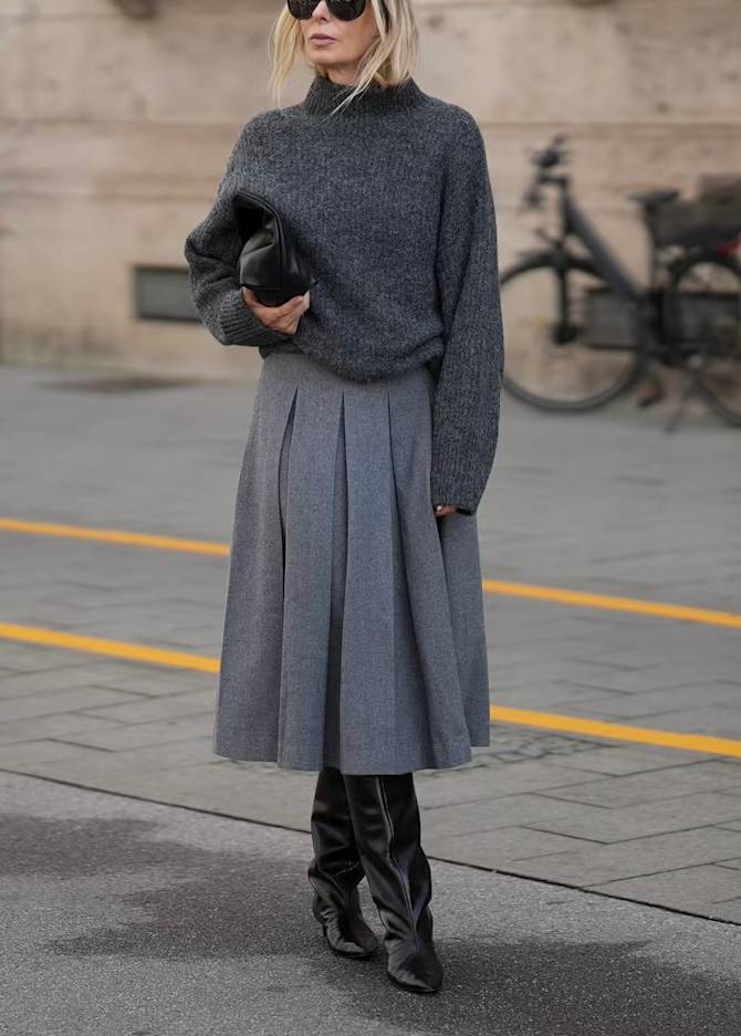 Winter Midi Skirt Outfit Ideas to Try Now