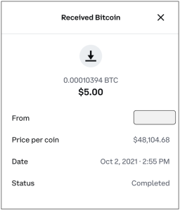 coinbase pending receive