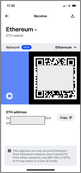 crypto wallet address coinbase