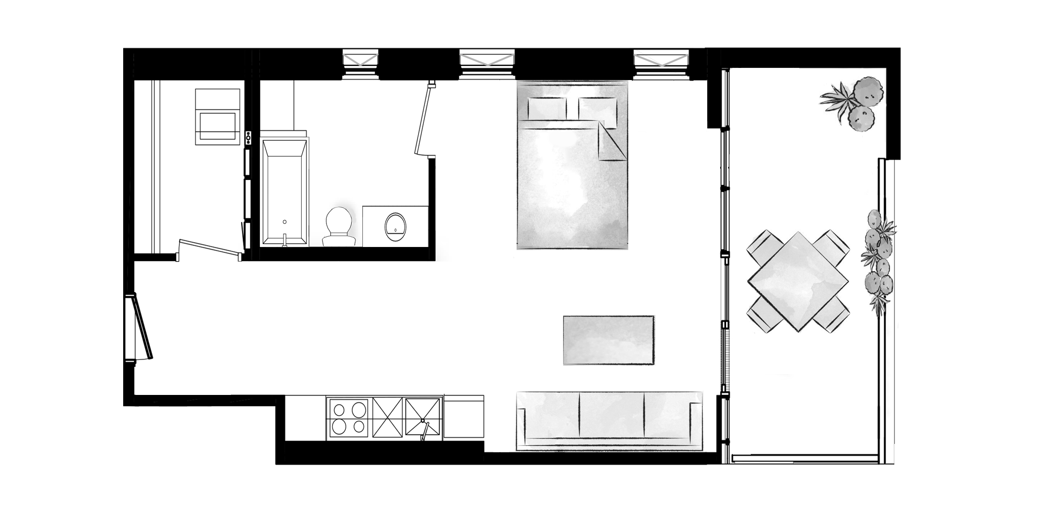 Example Studio Floorplan