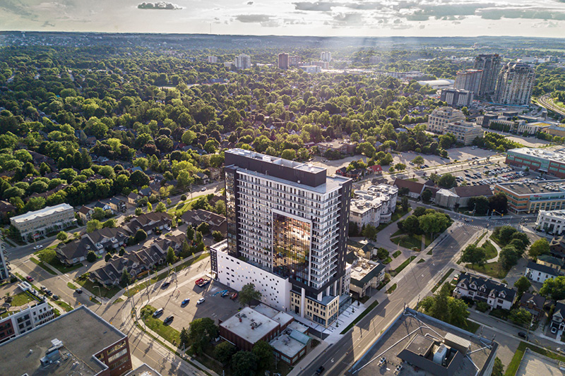 CIRCA 1877 Uptown waterloo drone