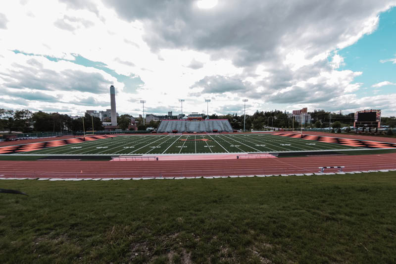 Football Field and Track and Urban Living in the City of Guelph