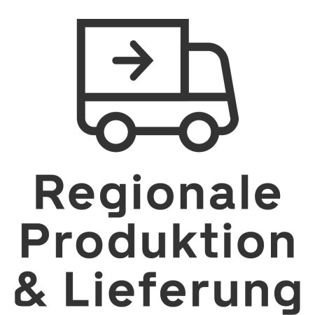 Wir verwenden nachhaltig gewonnene Materialien und drucken so regional wie möglich.