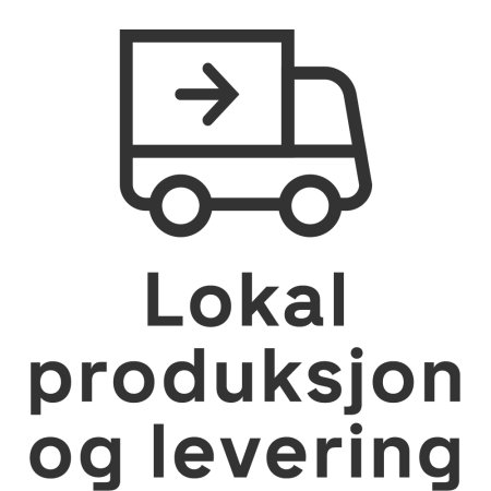 Vi benytter mer bærekraftige materialer og produserer så nær deg som mulig.