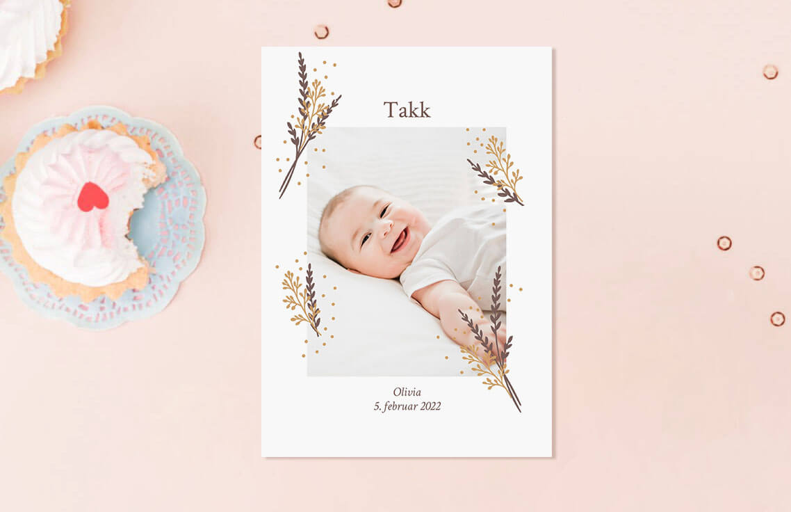 Takkekort for baby