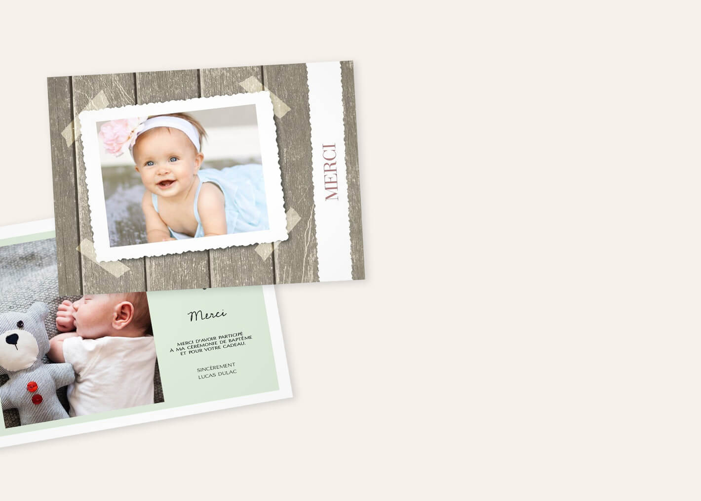 Carte Remerciement Bapteme Carte Avec Photo Optimalprint Carte Remerciement Bapteme Carte Avec Photo Optimalprint