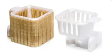 3D print with and without support material