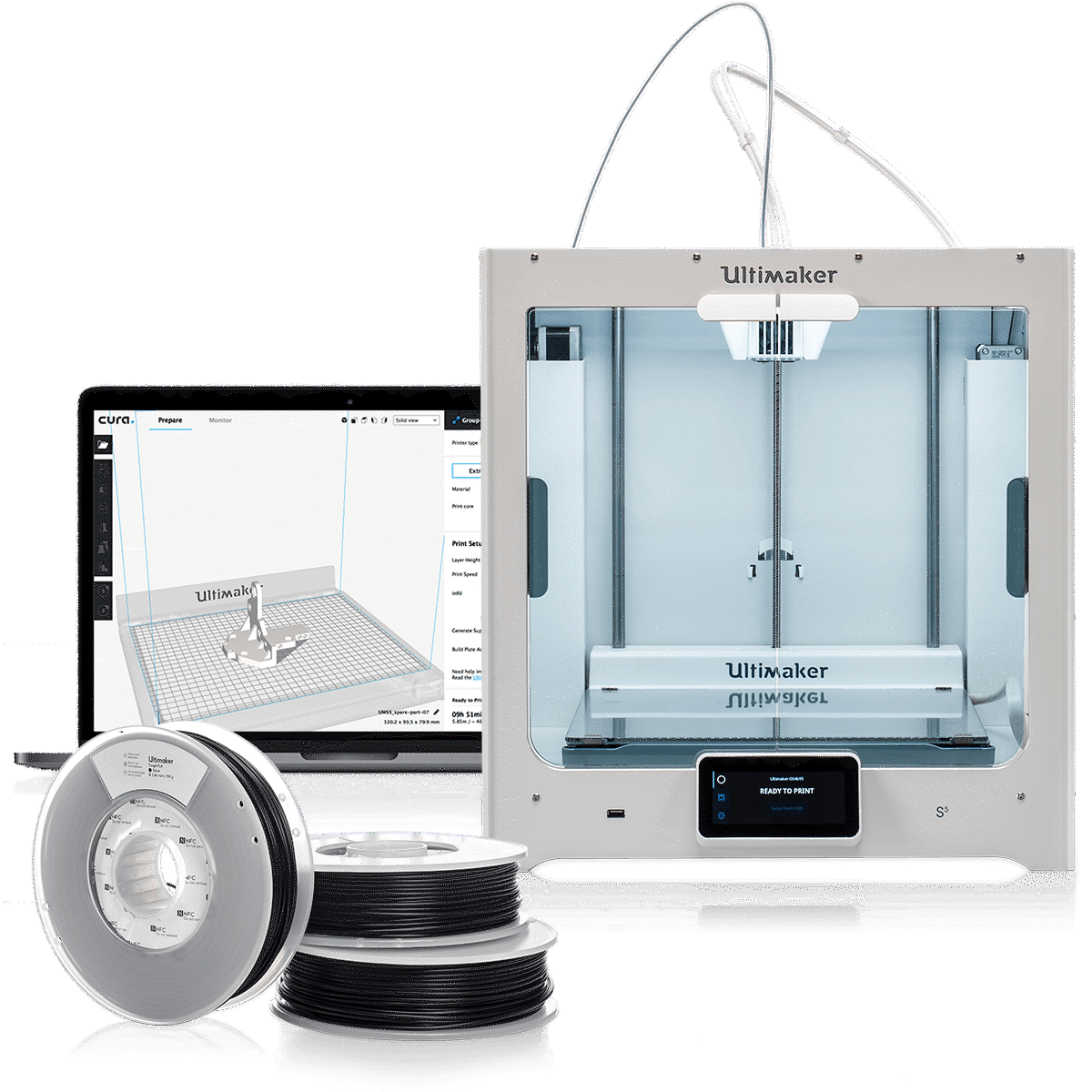 Ultimaker 3D Printer with material and software