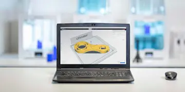 Preparing a 3D print with software