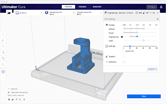 Ultimaker Cura slicing features
