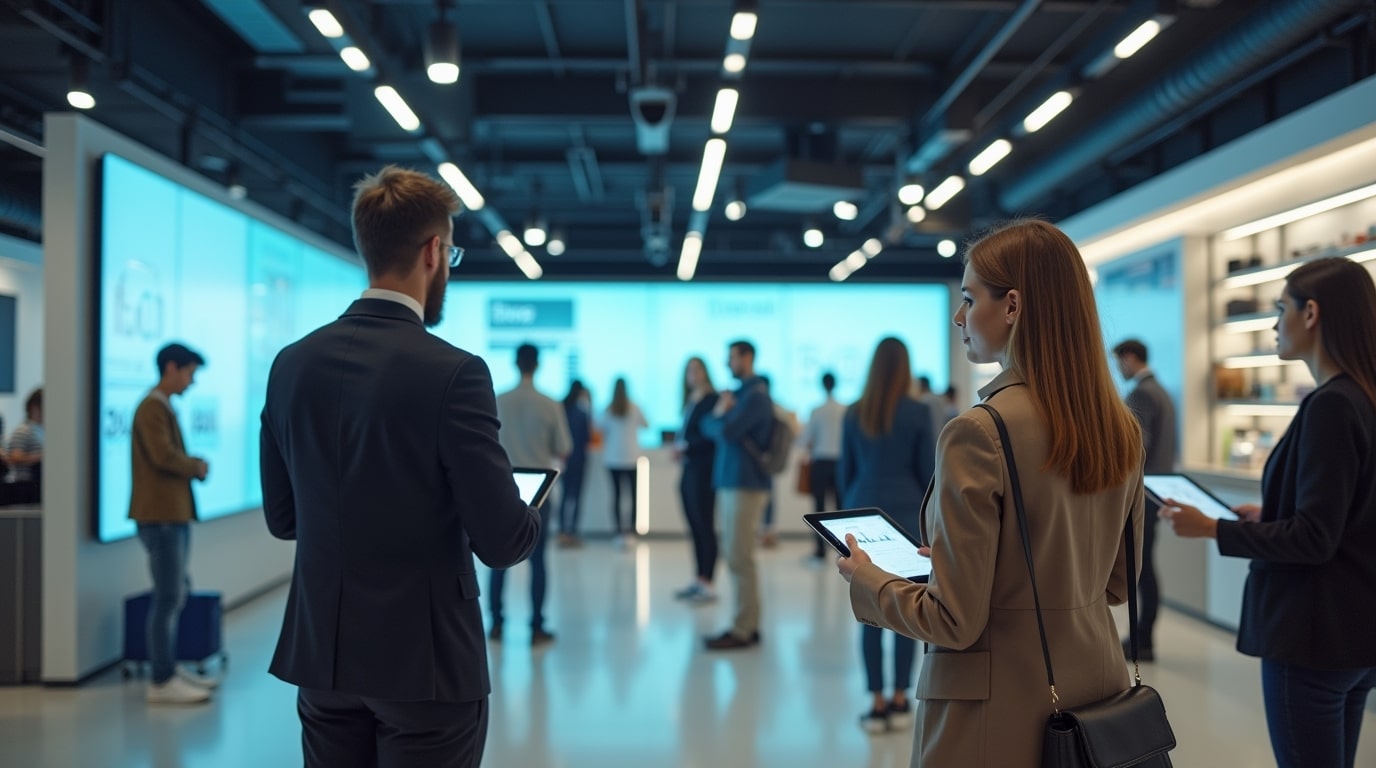 Staff holding devices in a smart store 