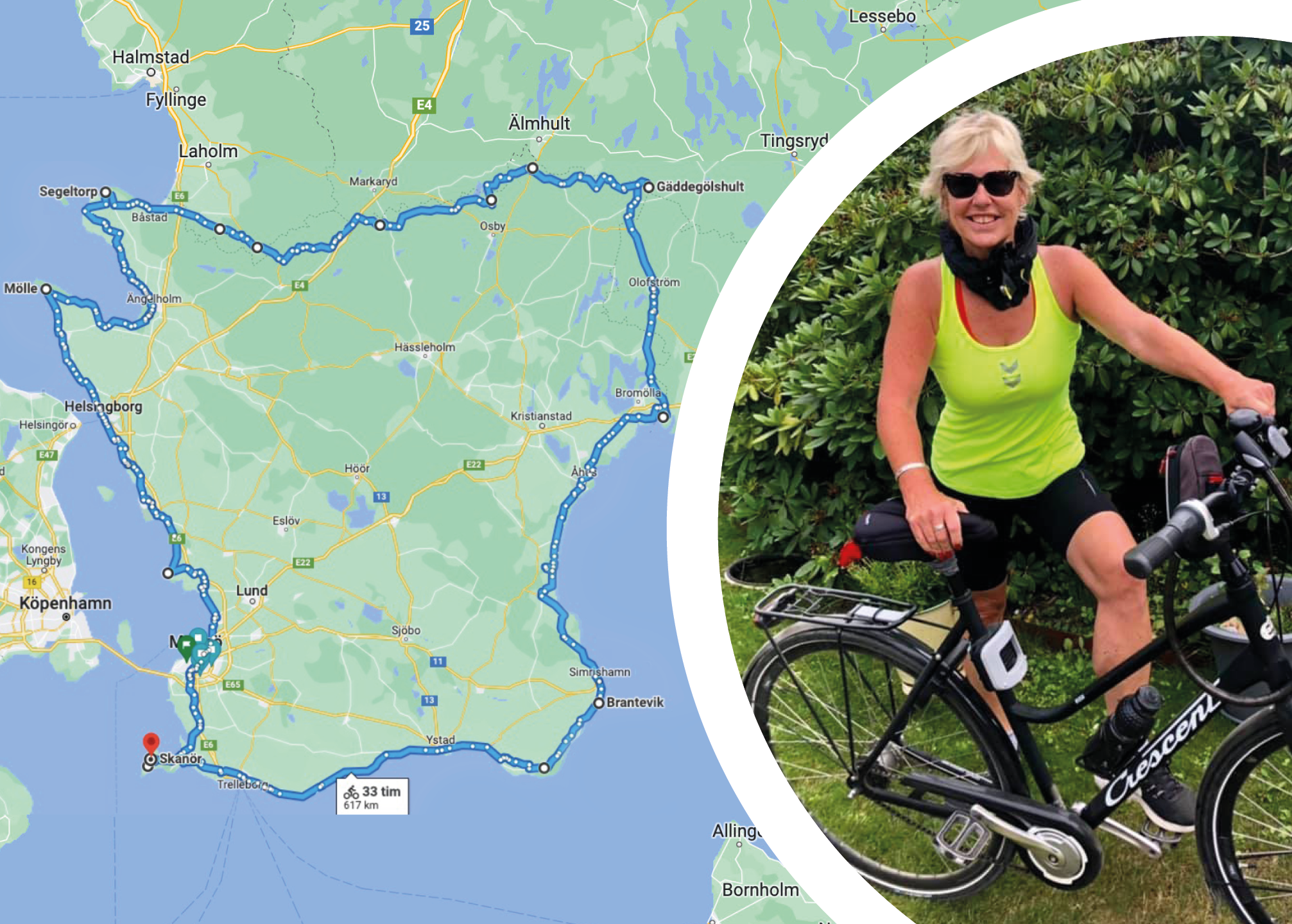 Bild på insamlingen med titeln: Skåne runt på 6 dagar 🚴🏻♀️