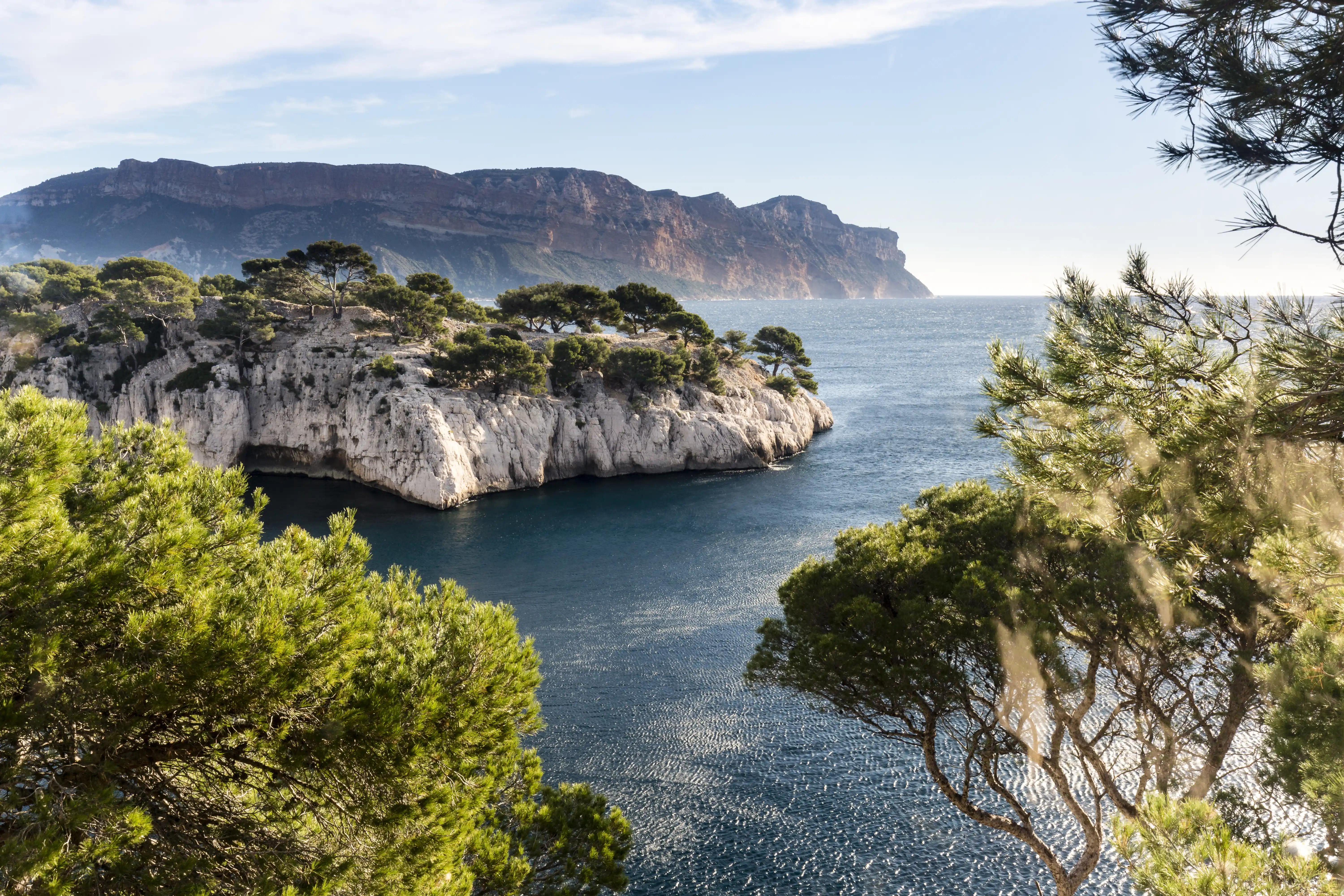 Cassis France rocky inlet. 