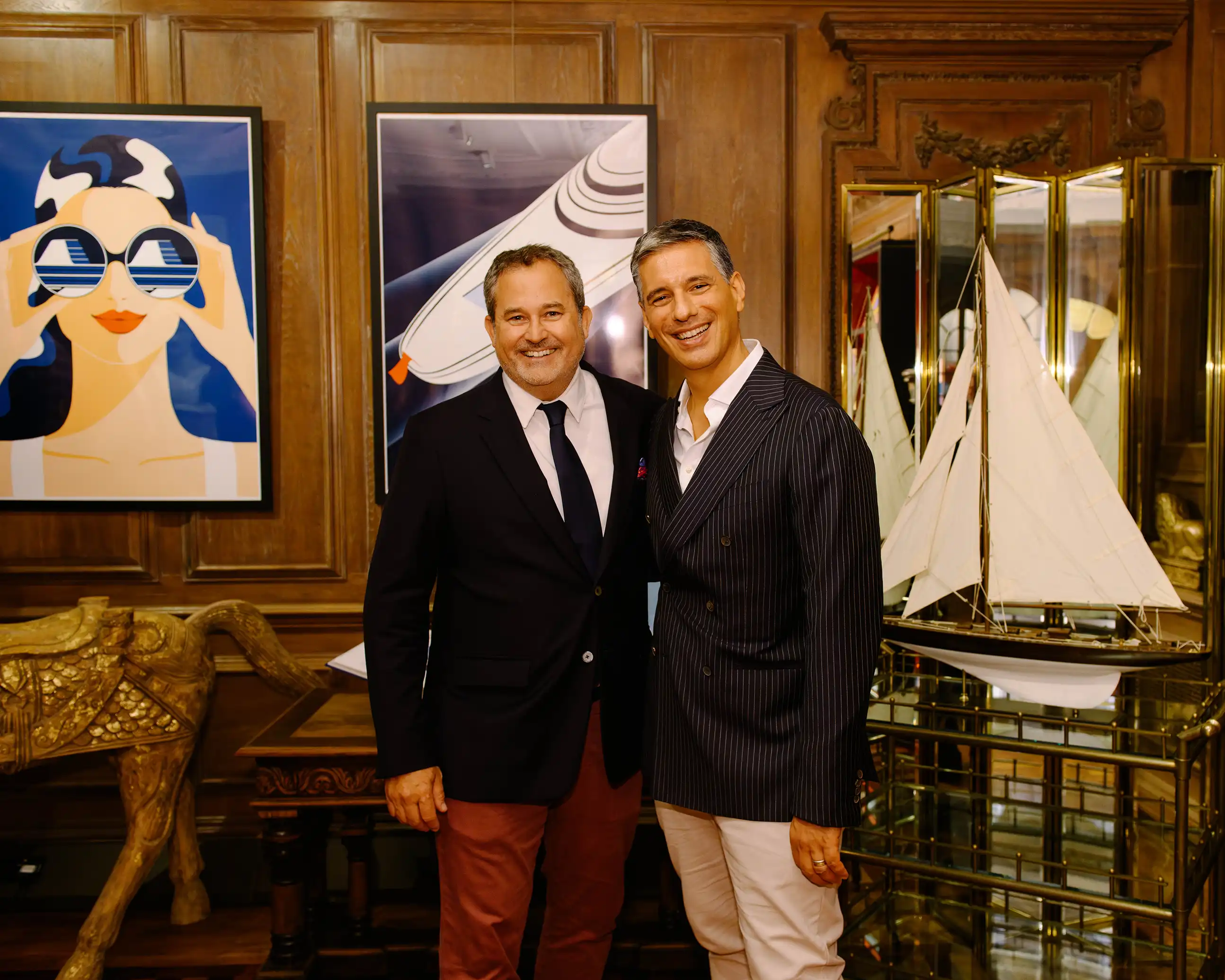 Marc Speichert and Thatcher Brown at the Assouline London Event 