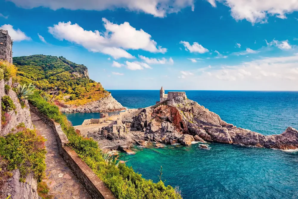 The church on the rocks at Portovenere near the Cinque Terre