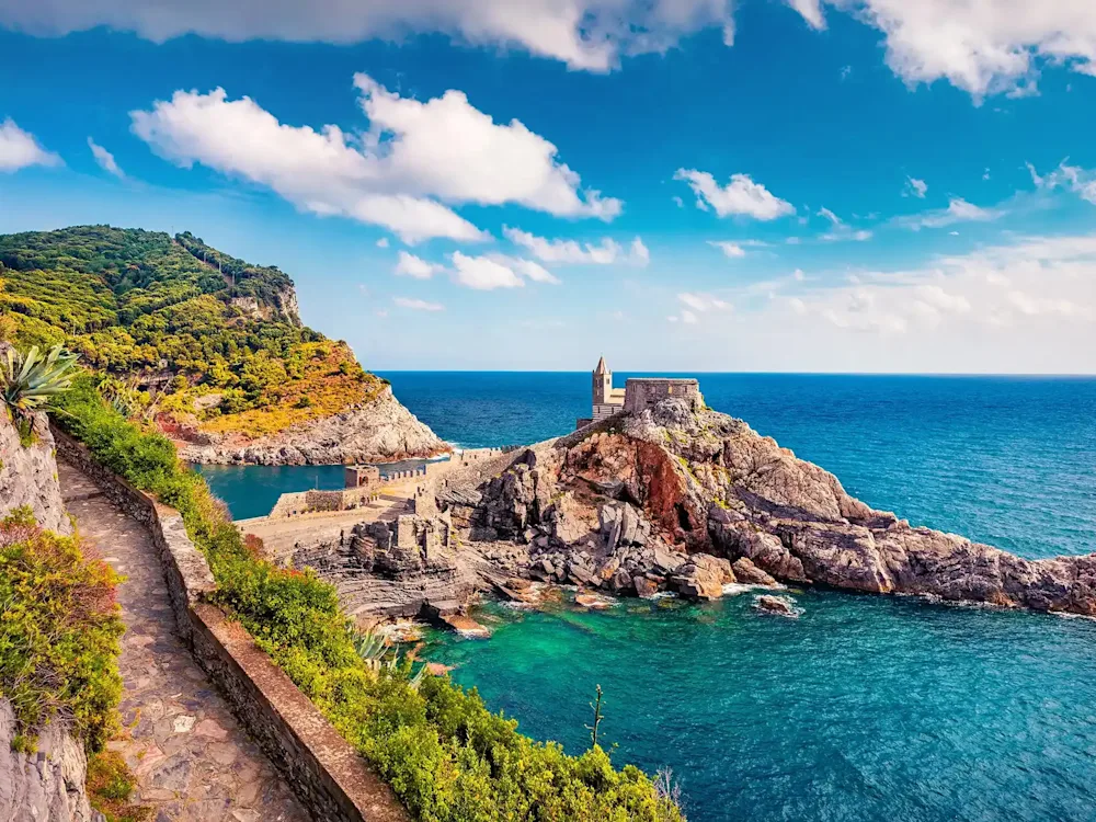 The church on the rocks at Portovenere near the Cinque Terre